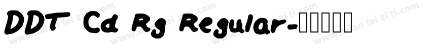DDT Cd Rg Regular字体转换